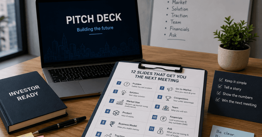  Pitch Deck for Investors in India: The 12 Slides You Need 